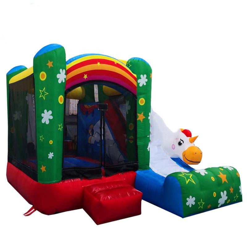 Home Used Mini Inflatable Kids Jumping Castle Inflatable Combo Bounce House With Slide 11.64*10.82*8.2ft （3.55*3.3*2.5M）