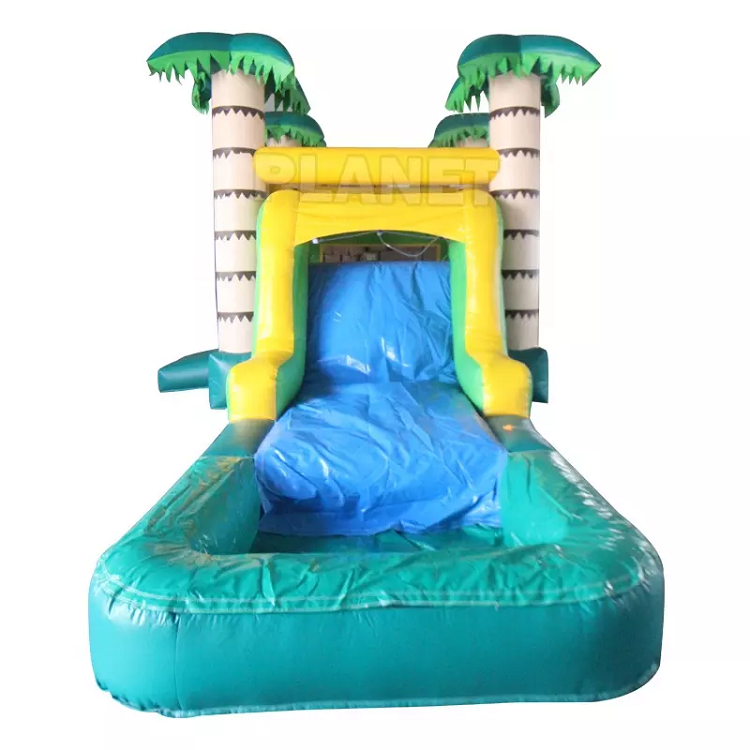 Inflatable Combo Bounce House with slide and pool for party rental