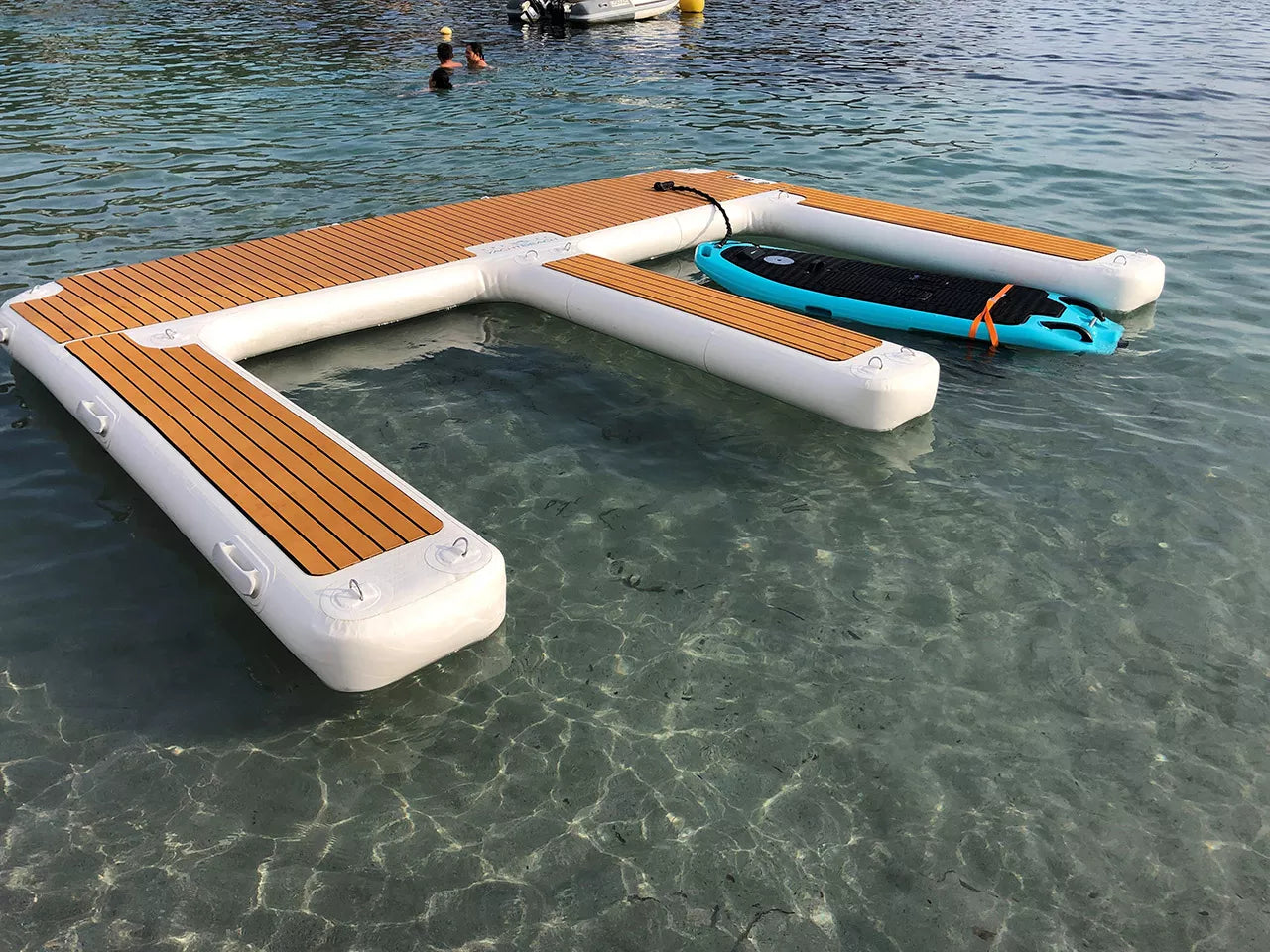 Inflatable Floating Commercial Grade PVC Fishing Platform Jet Ski Boat Dock  Pier