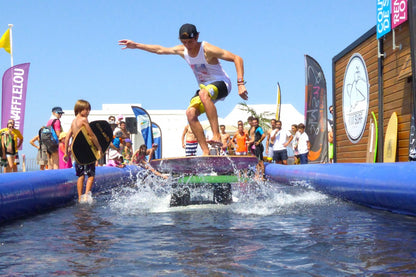 Inflatable Skimboard Pool High Quality PVC Outdoor Inflatable Skimboard Track Pool Backyard Sport Game