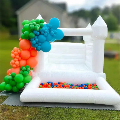 inflatable white bouncer