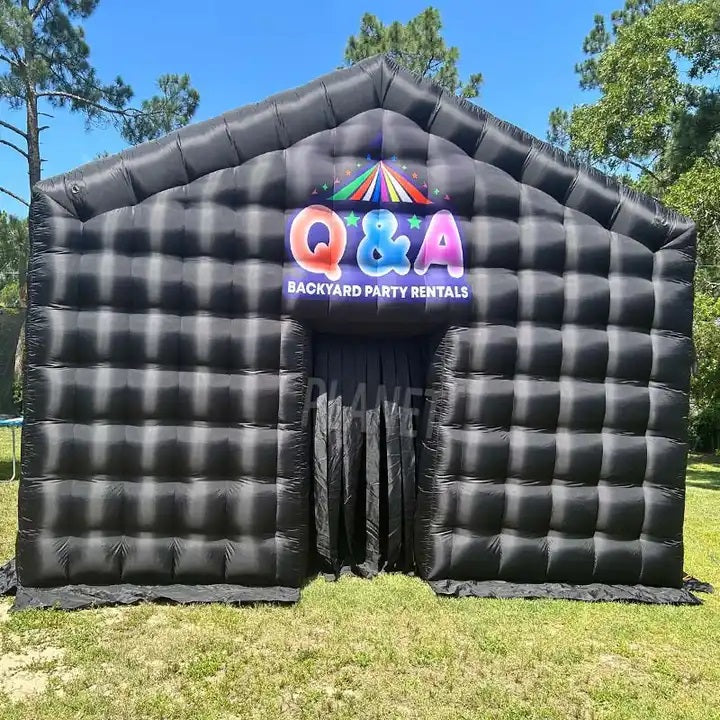 Portable backyard blow up party tent with LED inflatable night club for sale