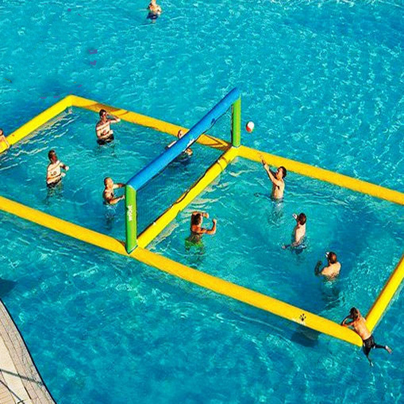 Outdoor Floating Water Volleyball Field Inflatable Volleyball Court with Net Pump