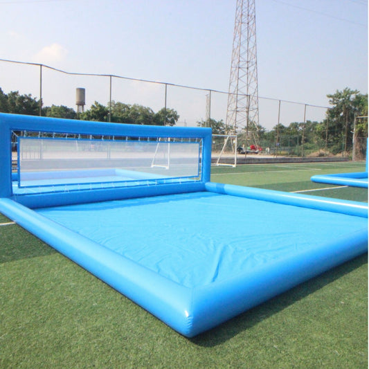 Inflatable Volleyball Court 33 ft Outdoor Water Volleyball Pool Volleyball Field for Sport Game with Net/Pump